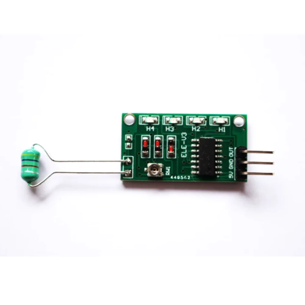 Two electromagnetic wave detection sensors with voltage output and LED display intensity