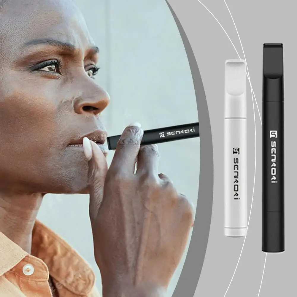 عصا بديلة للسجائر من Fentherapy بتصميم علمي يحاكي طعم السجائر الحقيقية القابلة لإعادة الاستخدام وخالية من القطران