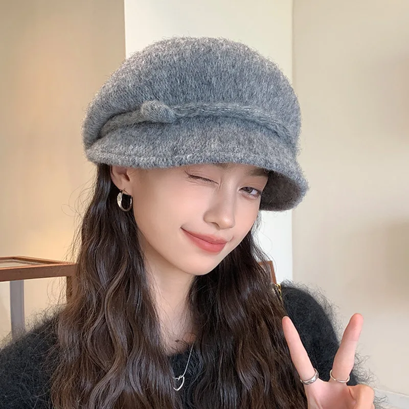 

Winter Hats For Women Berets Painter Cap Autumn Winter Hat Female Flat French Artist Beret Girls Vintage Warm Casual Fashion Hat