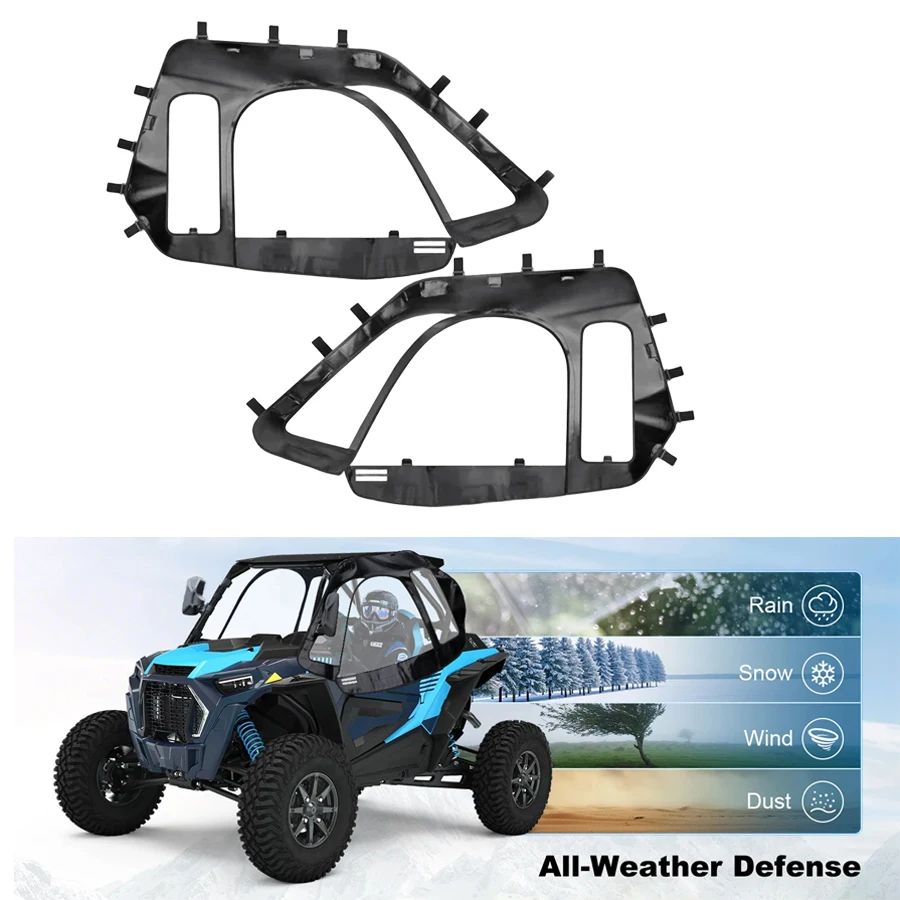 

Мягкие верхние двери Polaris RZR XP Turbo 2016-2023, 2-местный водонепроницаемый мягкий корпус кабины, верхние двери для улучшенной видимости