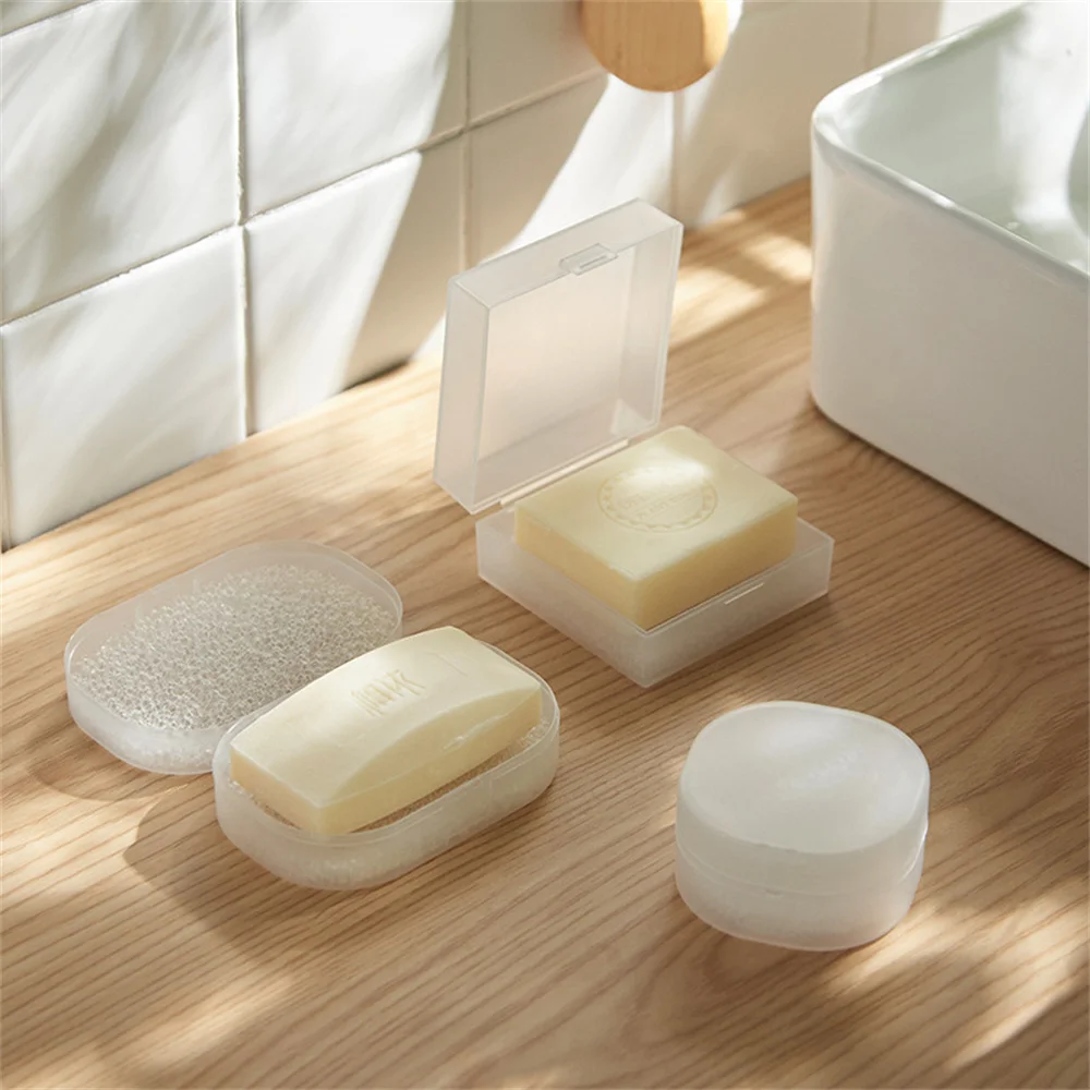 Portable Travel Soap Box Round Edges And Corners Native Material Compact Design Environmental Protection Soap Storage Box