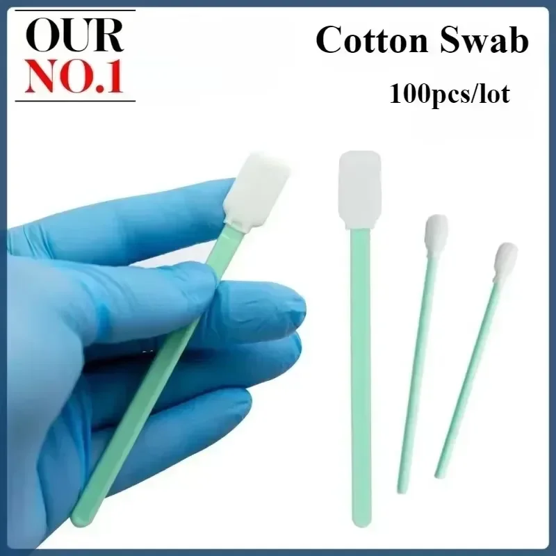 Антистатические ватные тампоны для промышленности, нетканые средства для очистки от пыли, губка для печатающей головки, двухслойная ткань, инструменты для чистки этикеток