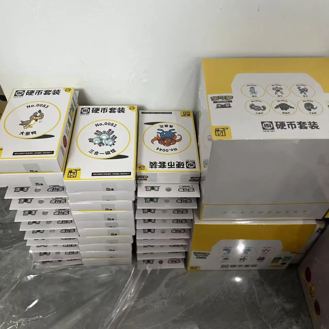 Pokemon PTCG Collection chinoise Simple 151 ensemble de pièces de monnaie 151 Collection Coin Ex édition jeu de cartes à collectionner ensemble de cartes à collectionner aléatoire