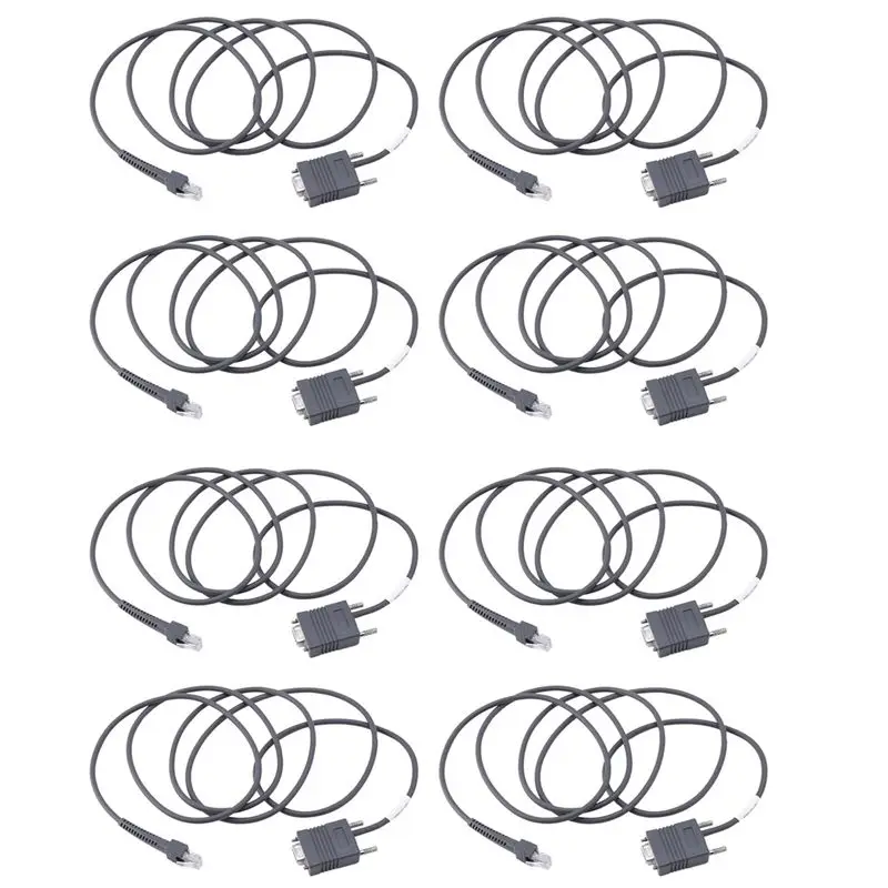 Leading-8X LS2208 RS232 Serial Cable CBA-R01-S07PAR For Symbol Barcode Scanner LS2208 6.5 Feet