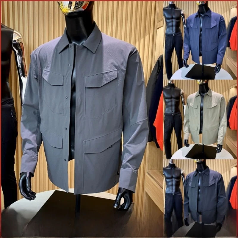 

Высококачественная уличная мужская рабочая одежда Jaet, полноценный клей, дышащая, водонепроницаемая, весенне-осенняя, длинное пальто-све