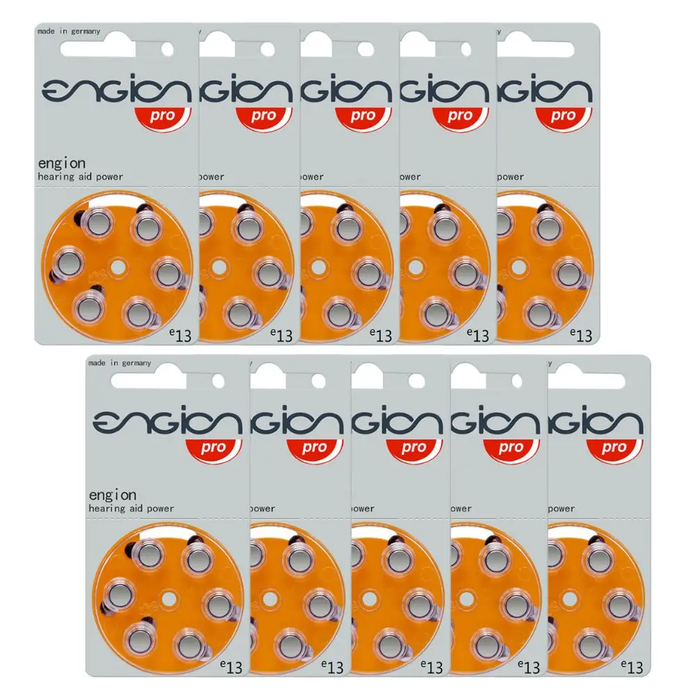 

Engion PRO Air-Zinc 13 / A13 / PR48 A13 13A 13 P13 PR48 1.45V Zinc Air Battery for CIC BTE Hearing Aids Sound Amplifier