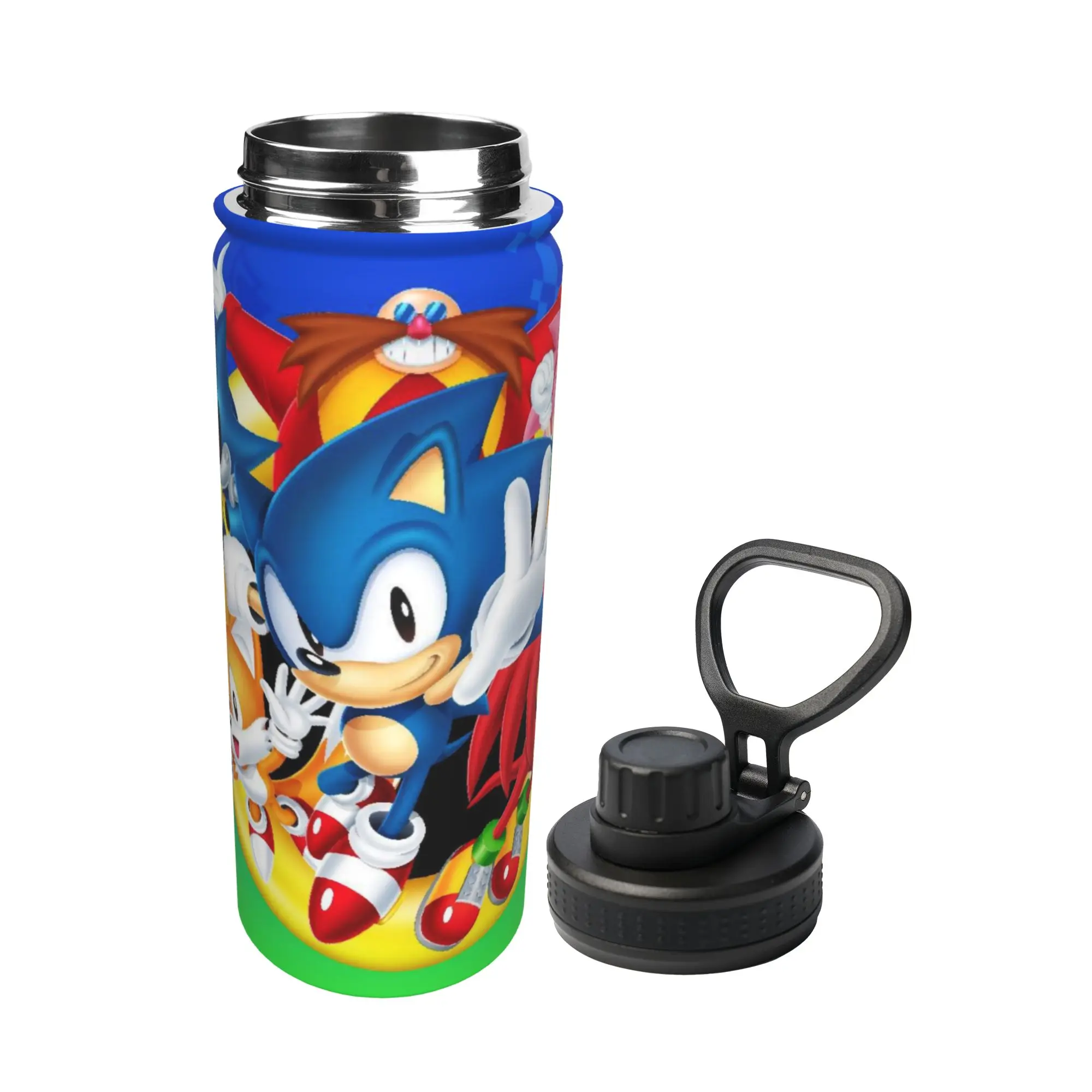Shadow The Hedgehogs 18OZ Sports Insulated Kettle Coffee Cups Stainless Steel Office Home Mug Hot Cold Drink