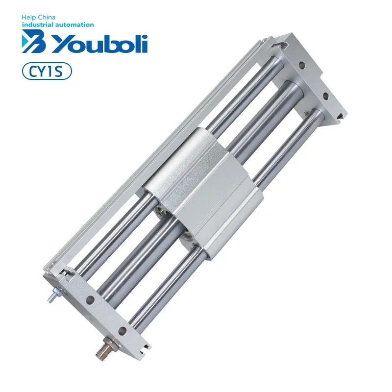 YBL CY1S High Quality Magnetically Coupled Rodless Air Cylinder Pneumatic Parts