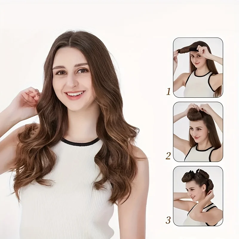 مموج الشعر بدون حرارة الشباك قضيب عقال لا بكرات شعر الحرارة الساتان كسول تجعيد الشعر لينة بكرو النوم قضبان أدوات تصفيف الشعر #6