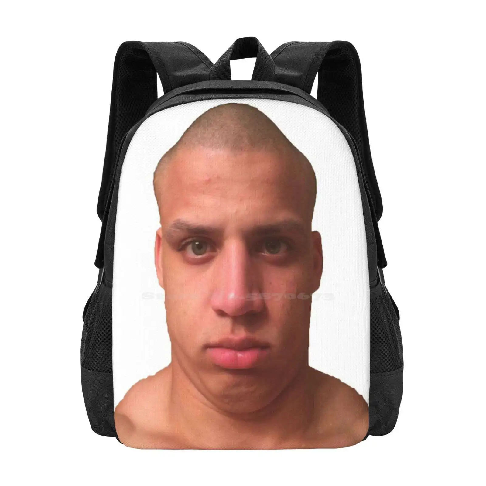 Funny Face Pattern Design Laptop Travel School Bags Brkh Loltyler1 Tyler1 Tyler Twitch Funny Streamer Greekgodx Greek