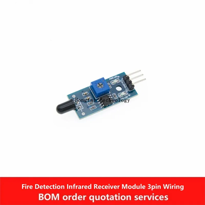 Flame Sensor Module Fire Detection Infrared Receiver Module 3pin Wiring