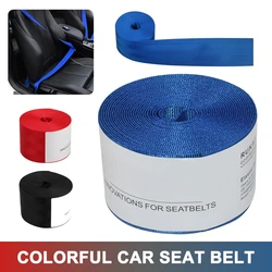 3.6M Auto Car Seat Belt Seatbelt Webbing Lap Retractable Protection Belts Modified Harness Strap Auto Interior Accessories