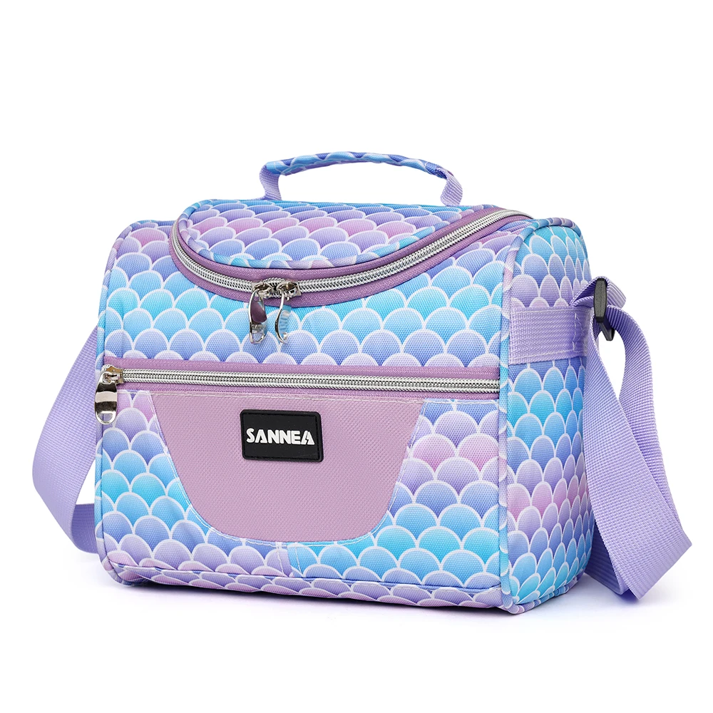 Schöne Lunchtasche mit bedrucktem Muster, Picknicktasche, Isoliertasche, Frischhaltetasche, Eisbeutel – Detail 8