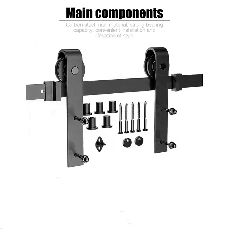 183/200 Sliding Door Barn Track Hardware Rail Hardware Sliding Door Track Kit Barn Door System Slide Kit