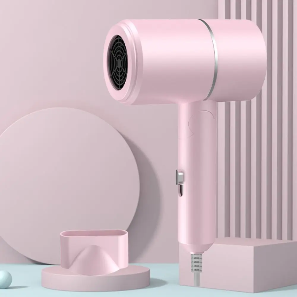 800W Foldable Hair Dryer Space-saving Low Noise Dormitory Hair Dryer Overheat Protection Three-speed