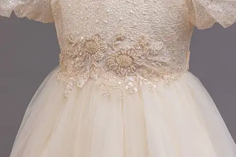 10 best sales Bröllopsklänningar för flickor 7 till 8 år - №3