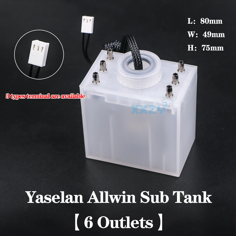 

Yaselan Inkjet Printer Ink Cartridge 6 Outlets Big Sub Tank Allwin Taimes Eco Solvent Printer Ink Bottle