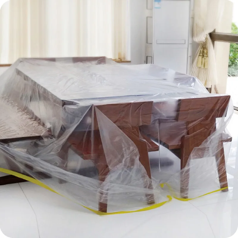 Cubierta antipolvo transparente de plástico multifunción para muebles de cama, sofá, cubierta impermeable para exteriores, muebles de dormitorio, escritorios