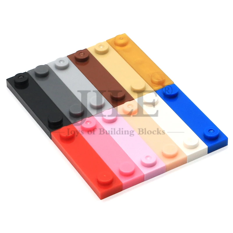 20 pièces MOC 92593 plaque modifiée 1x4 avec 2 goujons blocs de construction éducatifs compatibles 41740 briques de planche particules Puzzle jouet
