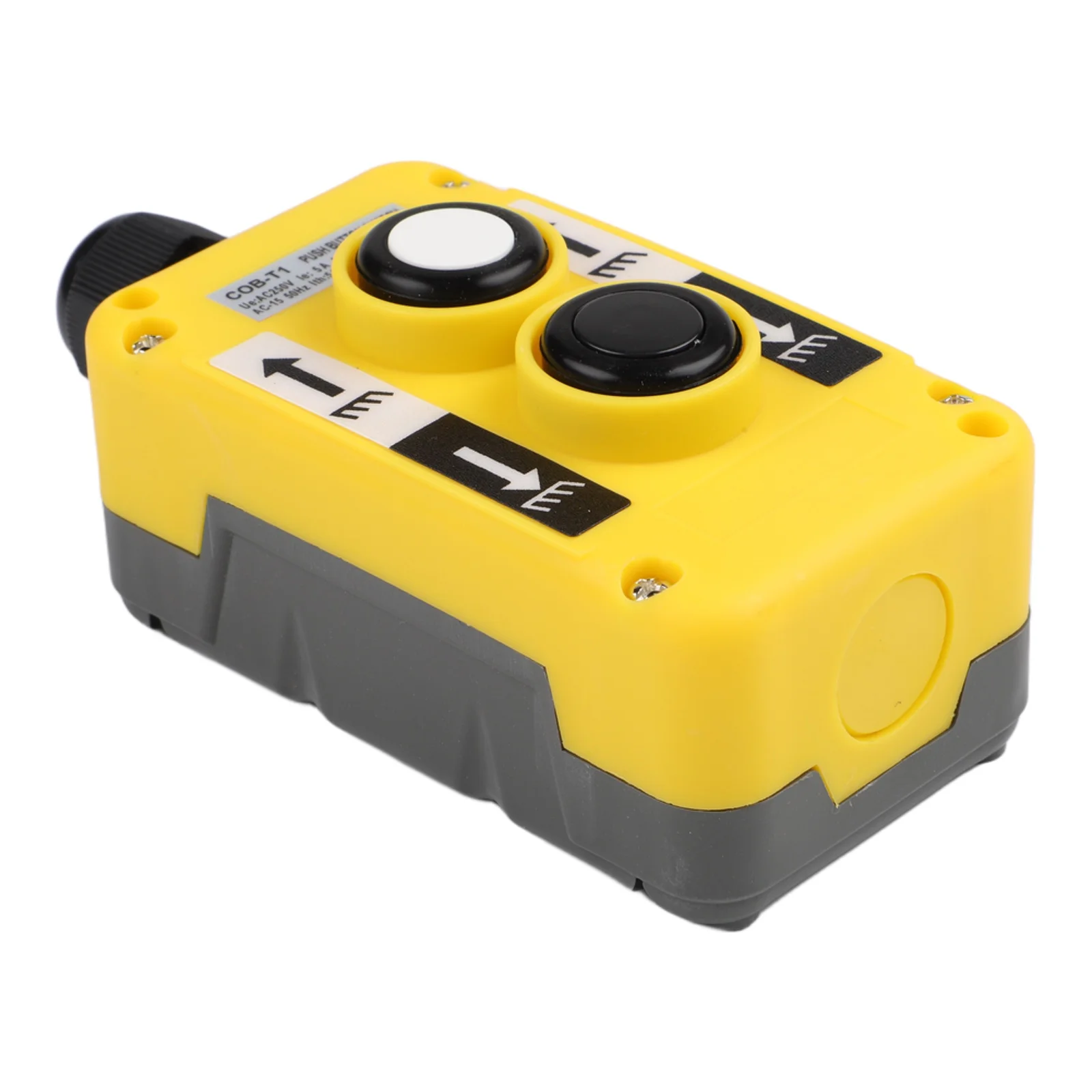 COB T1 T2 T3 IP68 Protected Push Button Switch for Outdoor Lifting Control Applications and Harsh Environment Operations