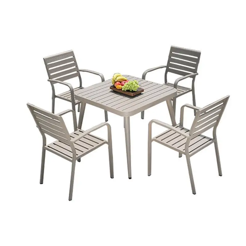 Уличные столы и стулья во дворе, телескопический стол из алюминиевого сплава, сад, вилла, балкон