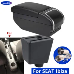 For SEAT Ibiza III 2001-2008 Armrest Box For Seat Ibiza 6j Ibiza 6L Car Armrest Storage Box Dedicated Retrofit Car Accessories