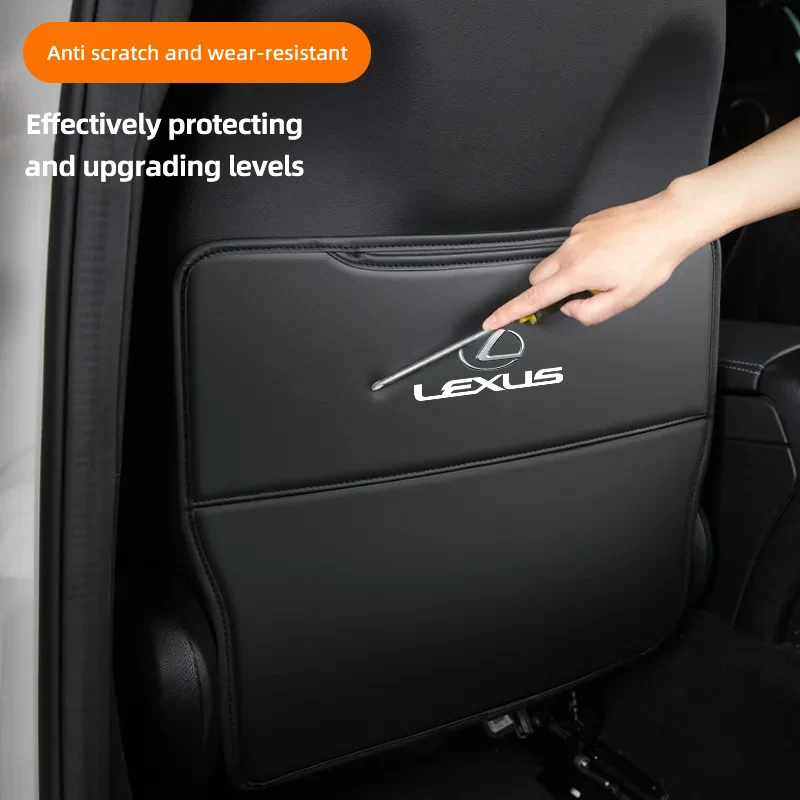 مقعد السيارة مكافحة ركلة وسادة الجلود الغطاء الواقي لكزس GS IS LS500h ES260 ES300h RX350h NX260 UX260 LM LC RZ450e TX RC CT200h