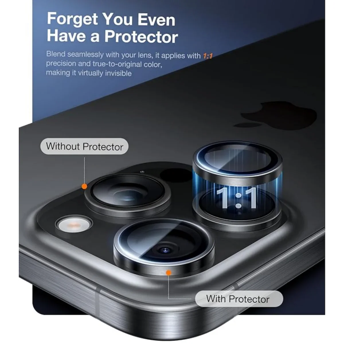 لهاتف iPhone Air Original AR AF واقي كاميرا من الزجاج المقسى المضاد للضباب أسود فضي رمادي ذهبي