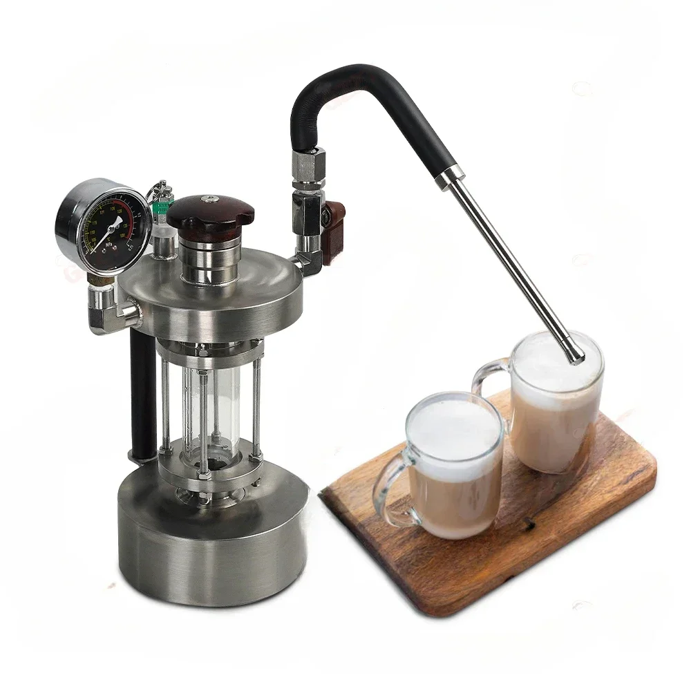 Electric Gas dual purpose Stainless steel Coffee Milk Frother Camping travel outdoor  Coffee Steam Milk Frothering Maker