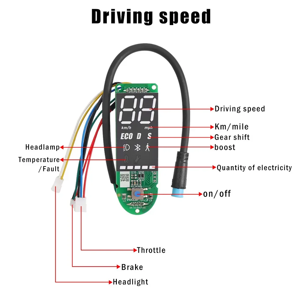 Original Dashboard Circuit Board Panel Parts For Segway Ninebot  MAX G30 Electric Scooter Controller Motherboard Switch Display