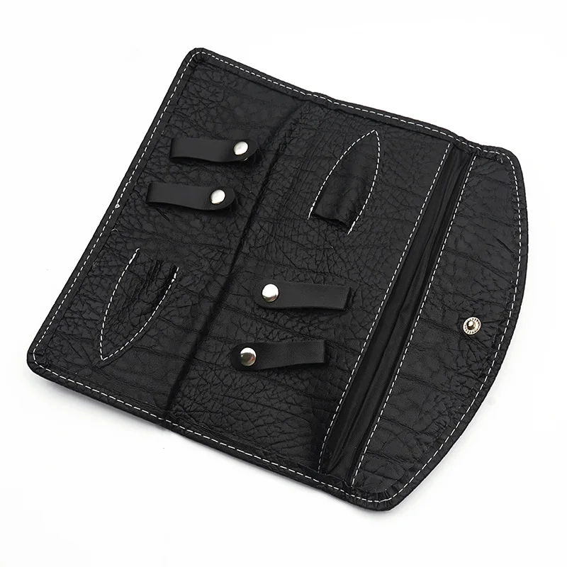 

FoldedHair Scissors Cover Case PU Leather Professional Hairdressing Shears Holder Bag Barber Salon Holster Pouch Scissors Case