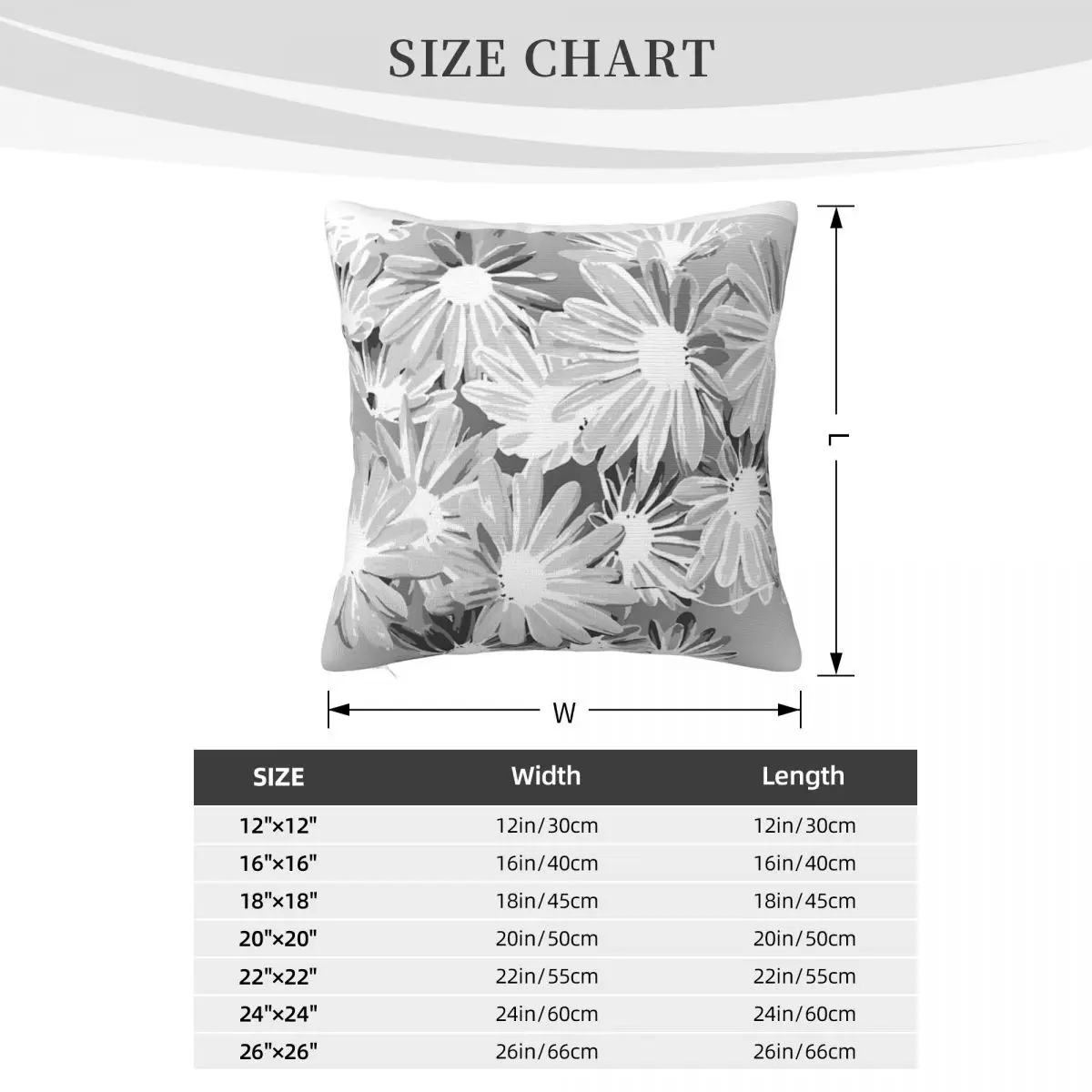 Gray Watercolor Flowers Pillow Sleeping Pillows Throw Pillow Covers Pillow Case Pillow Cover