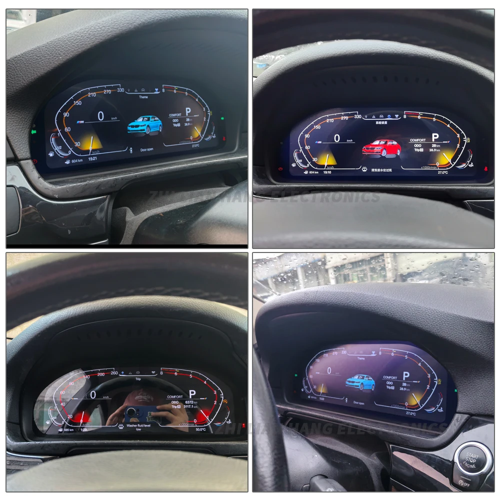 ZLH 12.3 بوصة LCD عداد السرعة لوحة القيادة العنقودية ل 5 3 Siers GT F07 F10 F11 F18 X3 F25 X4 F26 X5 F15 X6 F16 LINUX