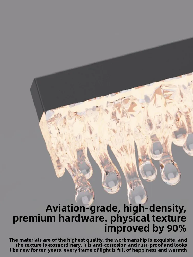 ثريا غرفة الطعام الخطيية على الطراز الإيطالي البسيط والحديث لعام 2025، ضوء قلادة إبداعي #4