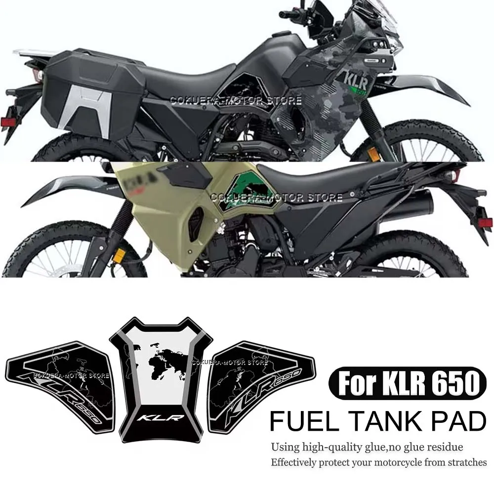 

For KLR650 klr650 klr 650 Motorcycle fuel tank protection decorative stickers motorcycle accessories