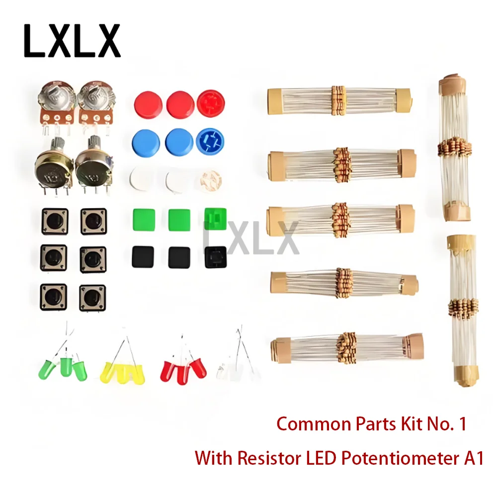 LXLX1 Universal Parts Kit Component Kit with Resistor LED Potentiometer