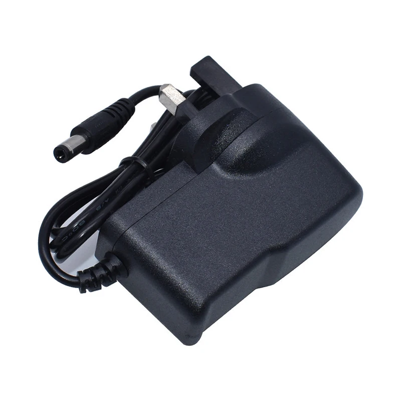 UK Plug AC DC Switching Power Supply Adapter 3-Pin Triangle British Mains Plug DC 5.5\*2.1mm Barrel Jack Power Charger