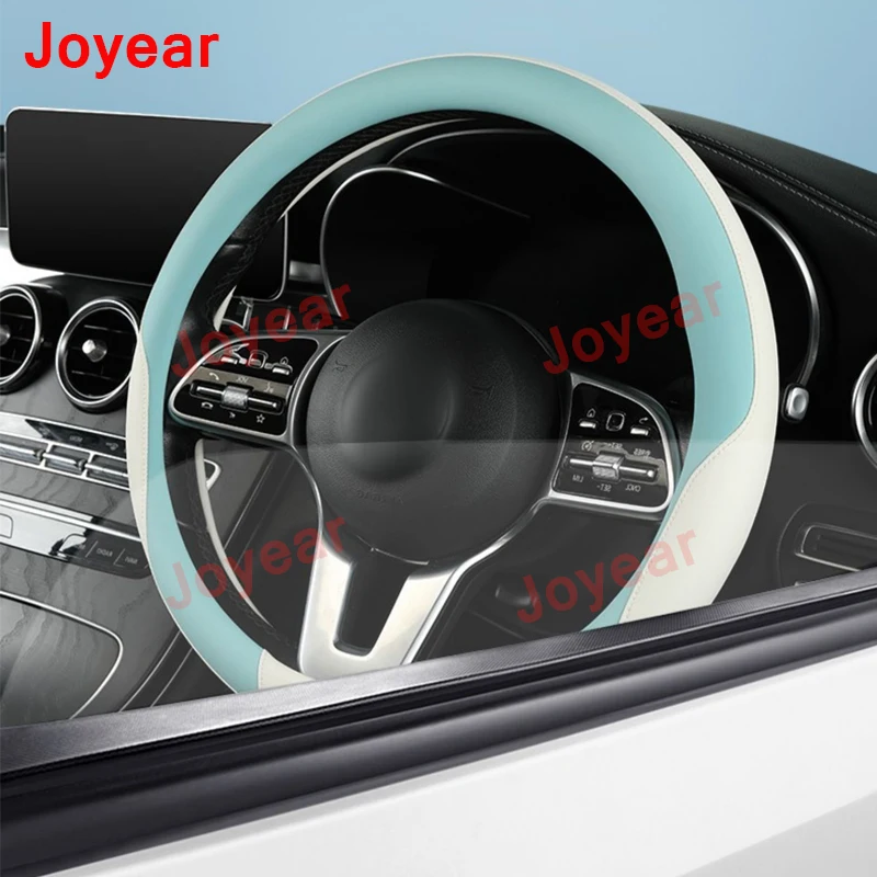 For BYD Atto 2 Dolphin EV 2021-2022 Steering Wheel Cover Leather Anti-skid Shock-absorbing Wear-resistant Interior Accessories