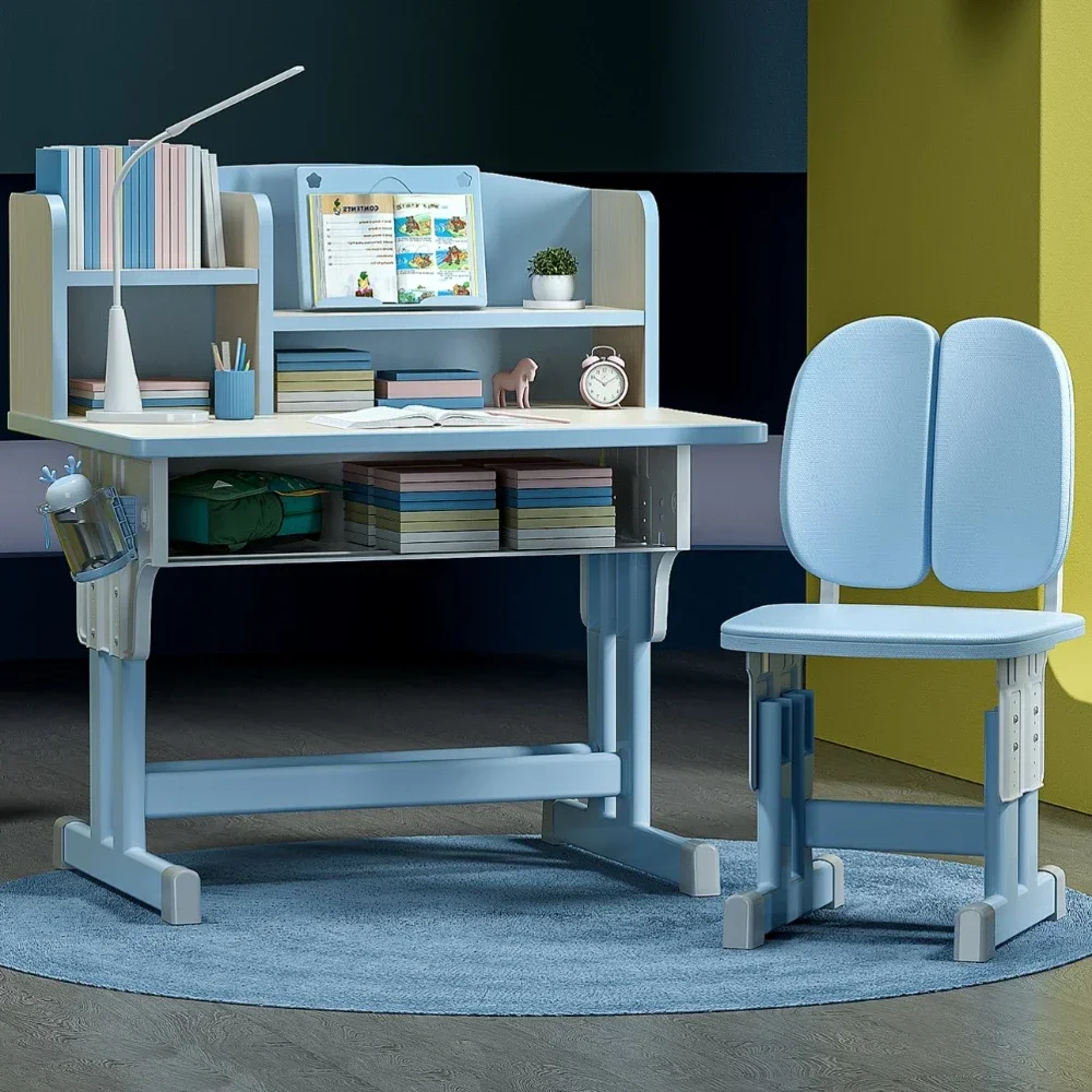 

School Supplies Set Children Table Study Desk Kids Student Tables Furniture Children's Classroom Child Chair Childrens Room