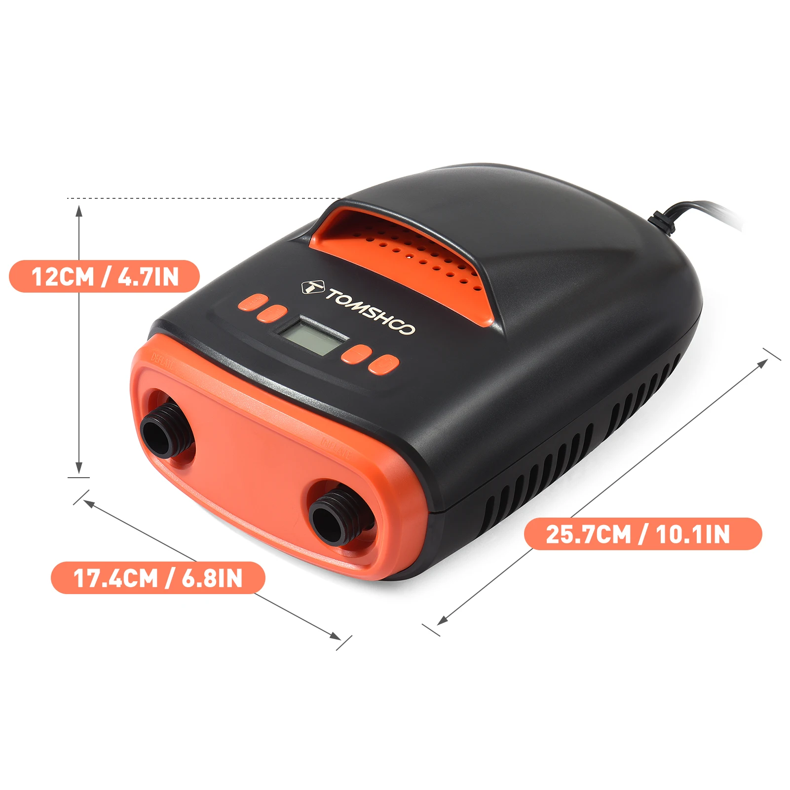 SUP 22 PSI Dual Stage Electric Air Pump 12V 110W Intelligent Inflatable Pump for Inflatable SUP Stand Up Paddle Surfing Board