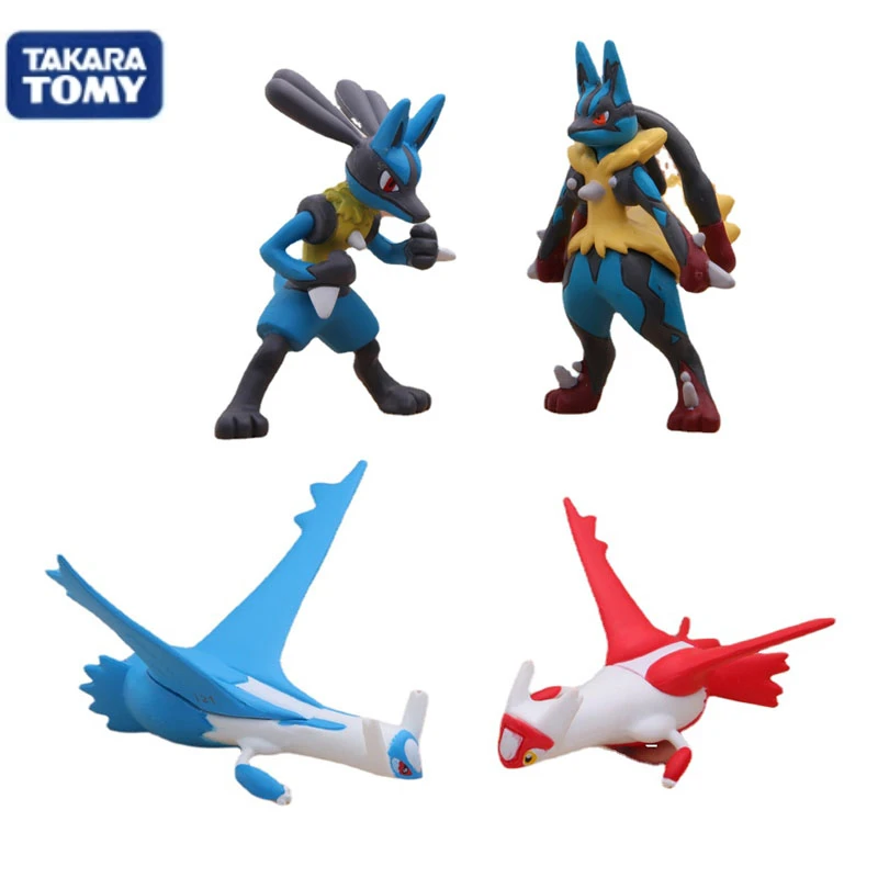 Japan Original Takara Tomy  Figures Lucario Latias Latios Action Figure Model Toys for Children Anime Figure