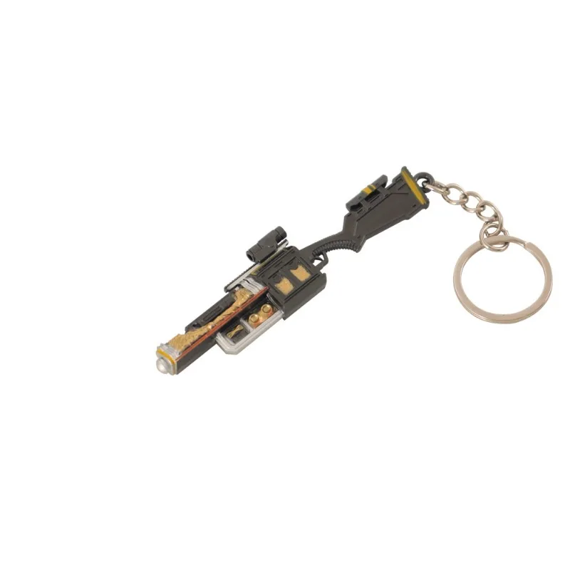 9 cm/3,54 pulgadas Helldivers 2 Mini pistola soporte acrílico LAS17 hoz de doble filo periféricos de juego modo LAS17 regalo de cumpleaños para niñas y niños