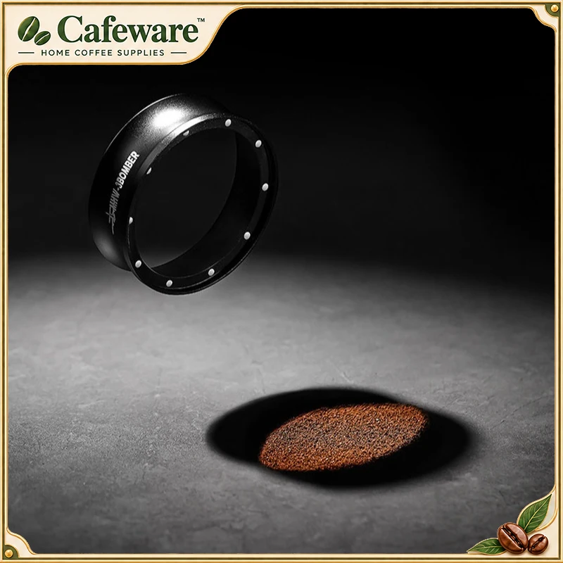Mhw-3Bomber Magnetic Coffee Dosing Ring Anti Spill Powder Funnel 53Mm 58Mm Espresso Portafilter Dosing Accessory For Coffee