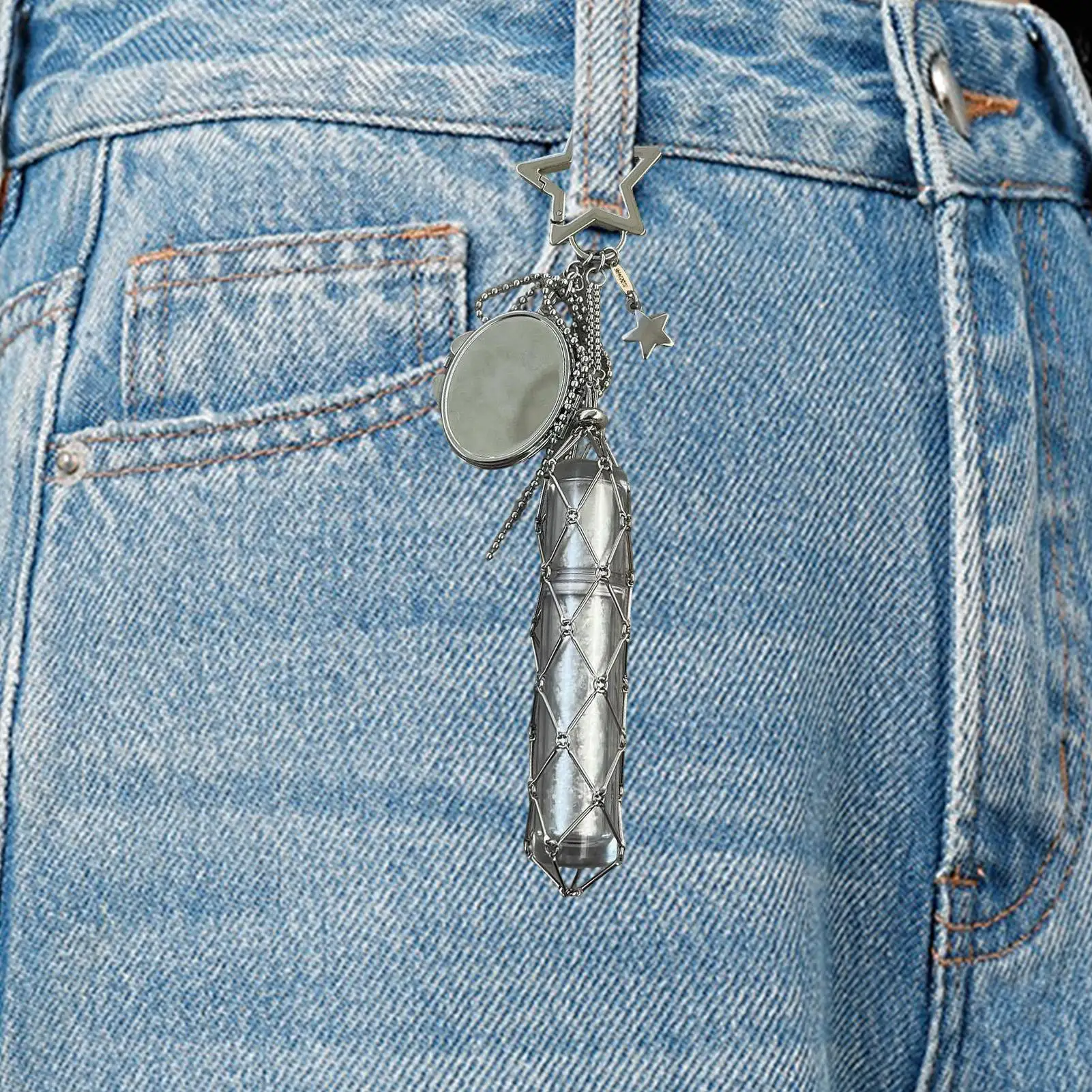 

Держатель для губной помады для кошелька 2 в 1, портативный брелок для губной помады с зеркалом для женщин и девочек, хранение для дома, путешествий, поездок на работу