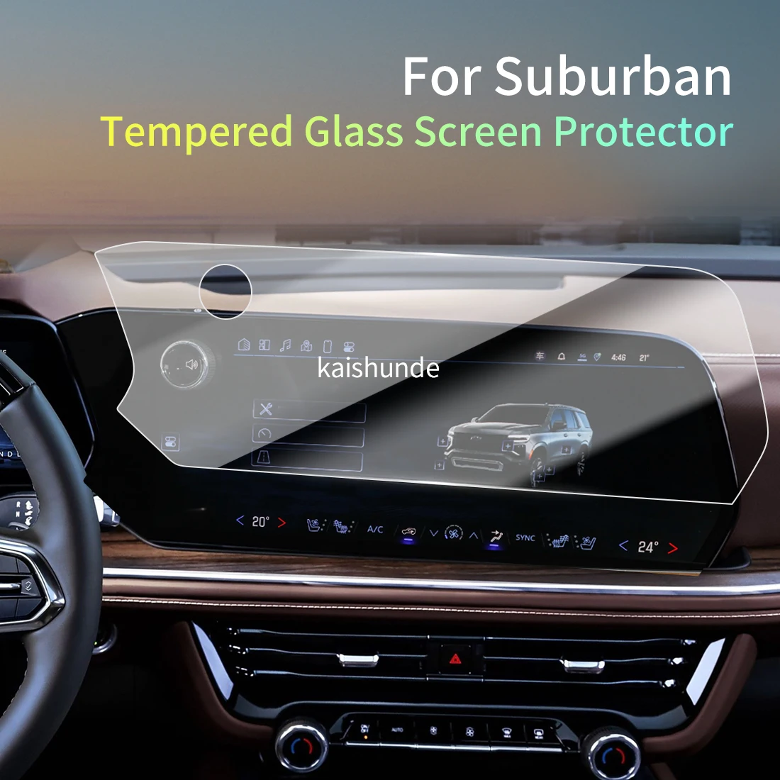 

Car Stickers Meters Protector For25 Chevrolet Suburban Glass Protective Film Display Navigation Vehicle