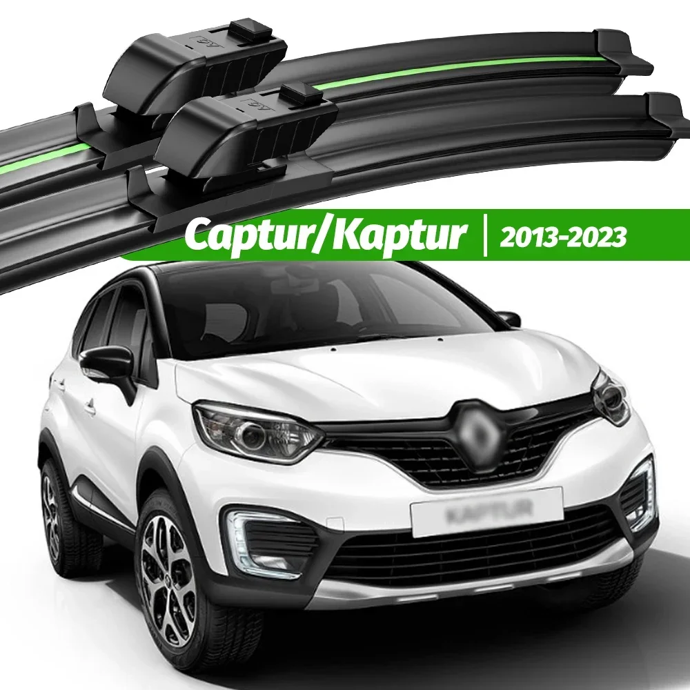 

For Renault Captur Kaptur 2013-2023 2pcs Front Windshield Wiper Blades 2015 2016 2017 2019 2021 Windscreen Window Accessories