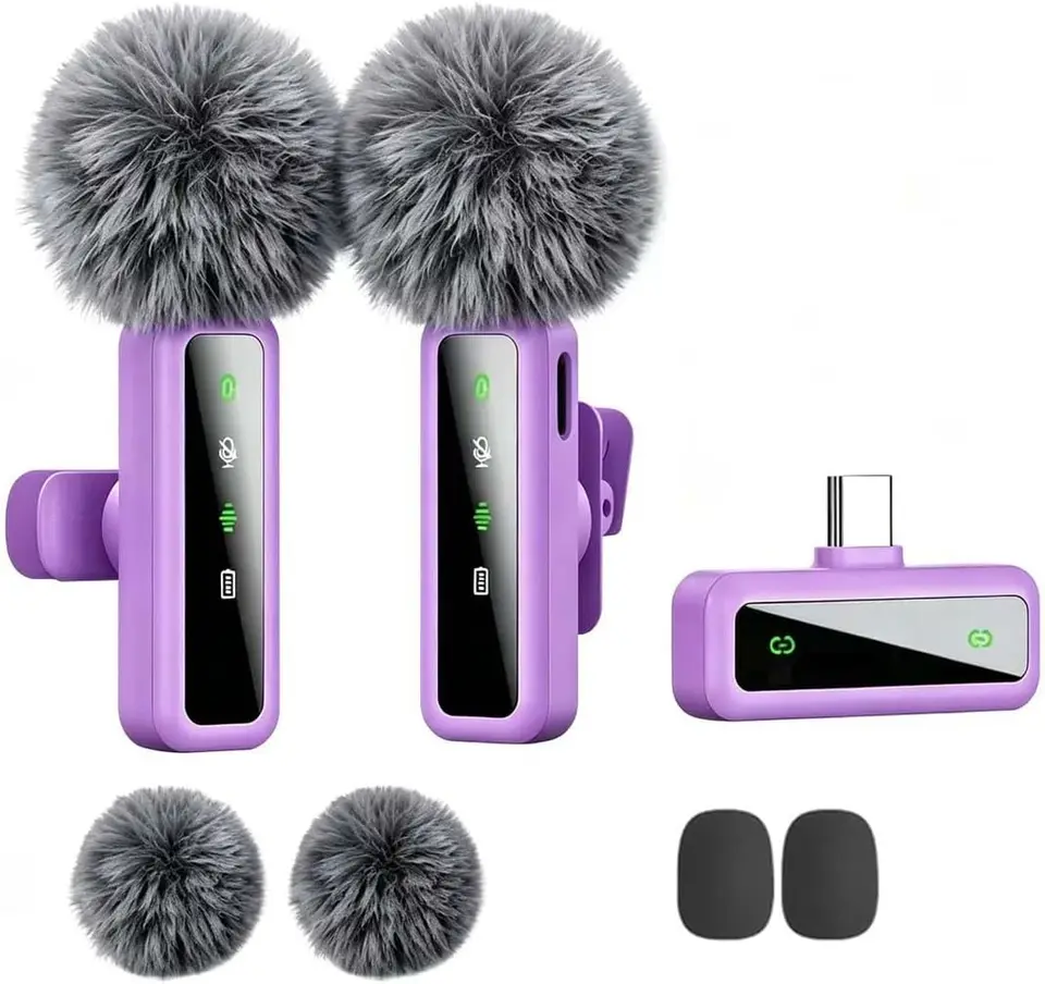 Wireless Lavalier Microphone for Streaming and Recording