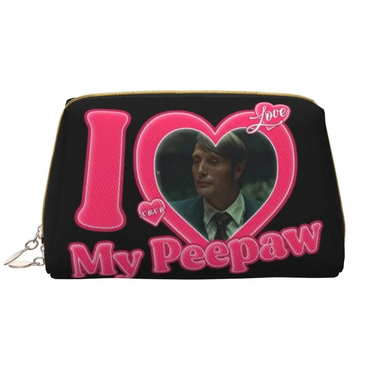 I Love My Peepaw Mads Mikkelsen Cosmetic Bag Women Cute Big Capacity Hannibal Makeup Case Beauty Storage Toiletry Bags