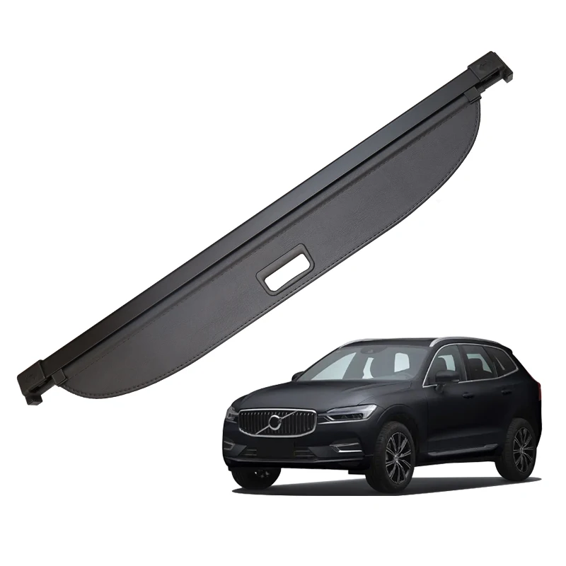 

Rear Trunk Cargo Cover For Volvo XC60 2018-2024 Shield Shade Curtain Partition Board Privacy Blinds Security Accessories