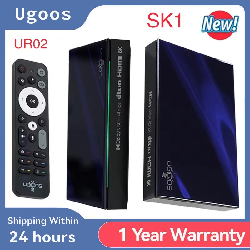 

Оригинальная Ugoos Smart TV Box SK1 Android 11 Amlogic S928X-K 8 ГБ 128 ГБ Wifi6 BT5.2 1000M Телеприставка Dolby Widevine L1 Поддержка DTS